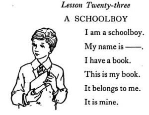 I am a schoolboy Faucett